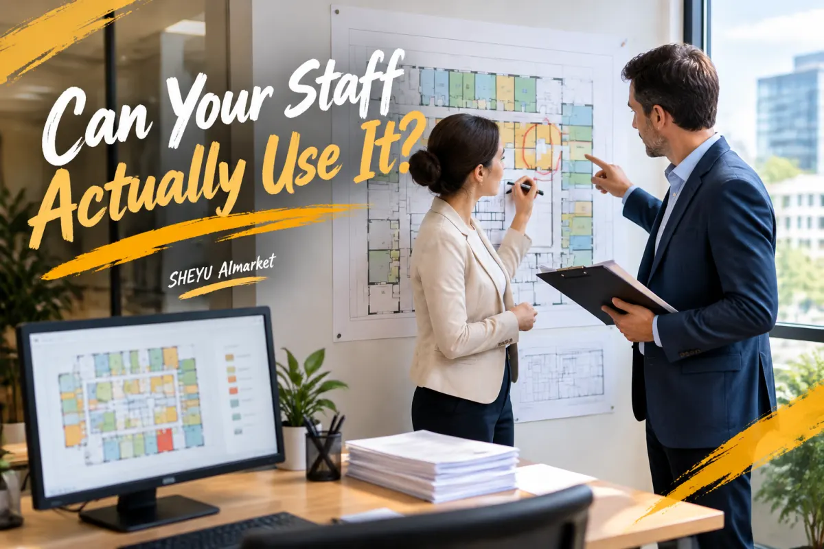 Inside a leasing management interface: floor plans, billing and the AI agent