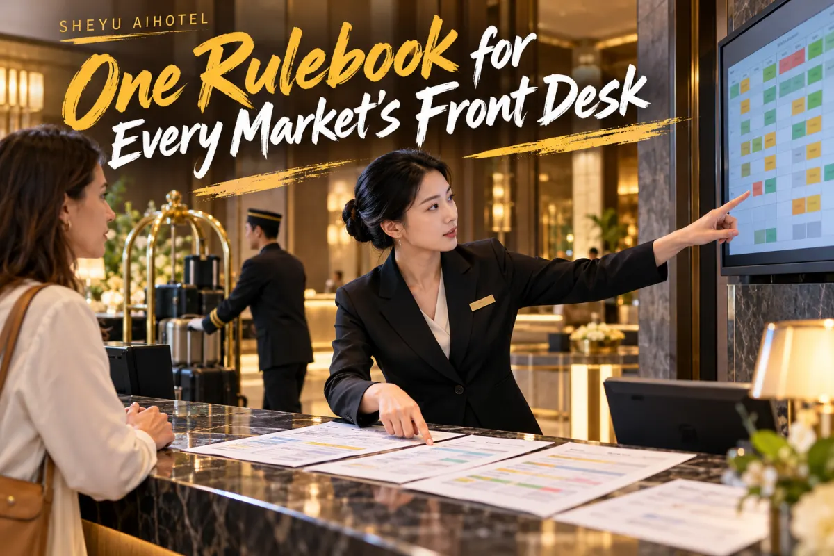 Hotel front-desk software for multi-market teams: three practical approaches